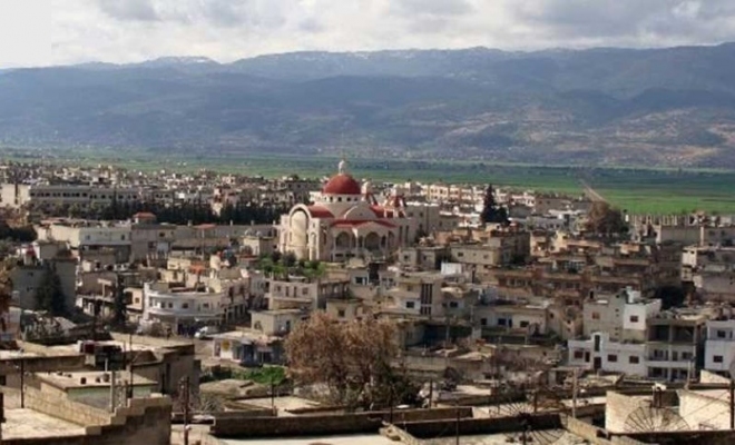 Une jeune écolière Arménienne tué lors des bombardements des rebelles dans un village près de Hama (Syrie)