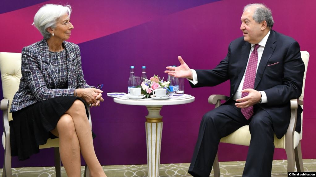 Le président arménien rencontre la directrice du FMI