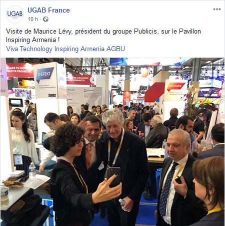 Visite de Maurice Lévy, président du groupe Publicis, sur le Pavillon Inspiring Armenia !