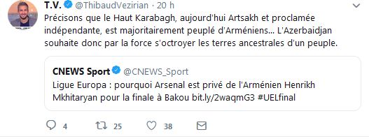 Précisons que le Haut Karabagh, aujourd&rsquo;hui Artsakh et proclamée indépendante, est majoritairement peuplé d&rsquo;Arméniens…