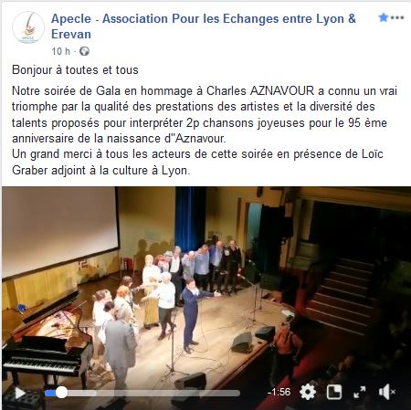 Notre soirée de Gala en hommage à Charles AZNAVOUR a connu un vrai triomphe