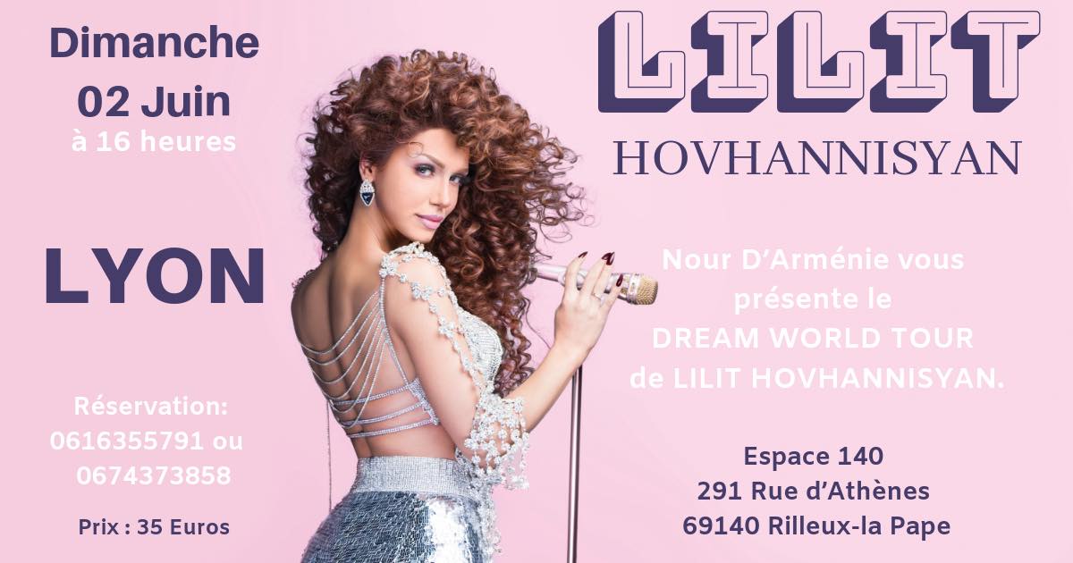 La chanteuse d’Arménie Lilit Hovhannisyan en concert à Lyon ce dimanche 2 juin à 16 heures