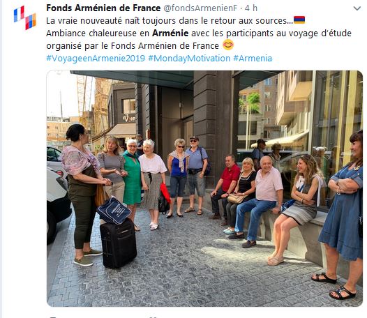Ambiance chaleureuse en Arménie avec les participants au voyage d’étude organisé par le Fonds Arménien de France