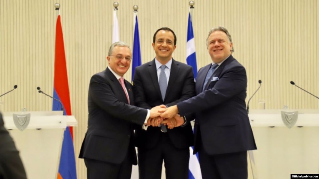 L’Arménie, Chypre et la Grèce conviennent d’un partenariat trilatéral