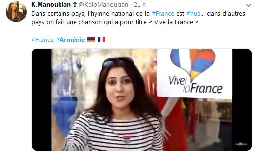 Dans certains pays, l’hymne national de la France est hué… dans d’autres pays on fait une chanson qui a pour titre « Vive la France »