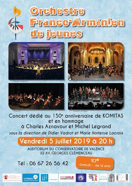 L’orchestre Franco-Arménien de jeunes à Valence, Lyon et Romans