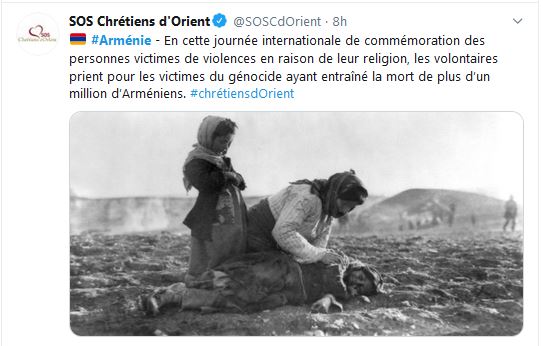 Arménie – En cette journée internationale de commémoration des personnes victimes de violences en raison de leur religion