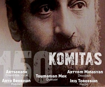 Concert hommage à l&rsquo;occasion du 150e anniversaire de la naissance de Komitas organisé par la JAF Paris