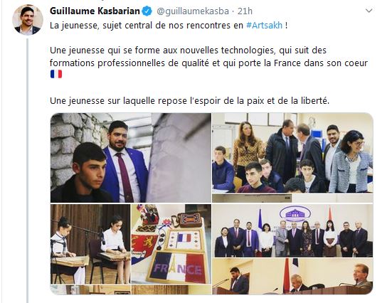 Guillaume Kasbarian : La jeunesse, sujet central de nos rencontres en Artsakh !