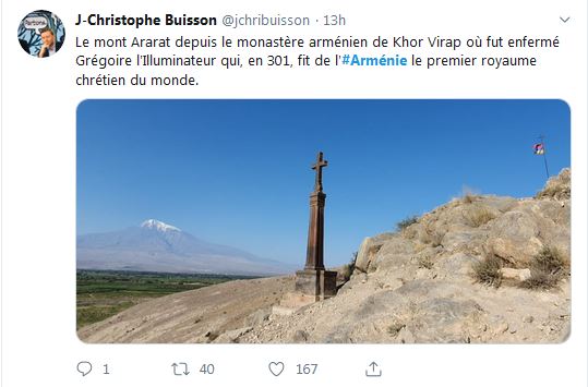 Le mont Ararat depuis le monastère arménien de Khor Virap