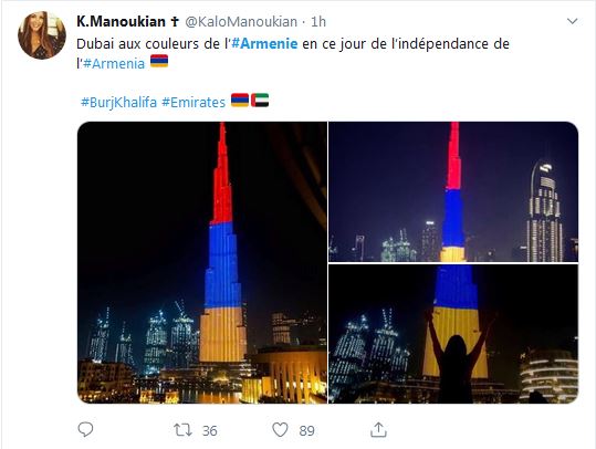 Dubai aux couleurs de l’Arménie