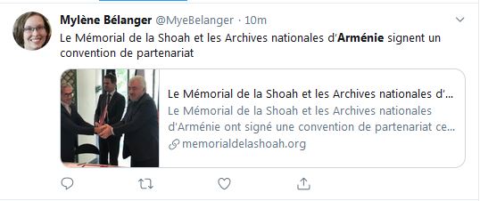 Le Mémorial de la Shoah et les Archives nationales d’Arménie signent un convention de partenariat