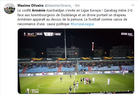 Le conflit Arménie-Azerbaïdjan s&rsquo;invite en Ligue Europa !
