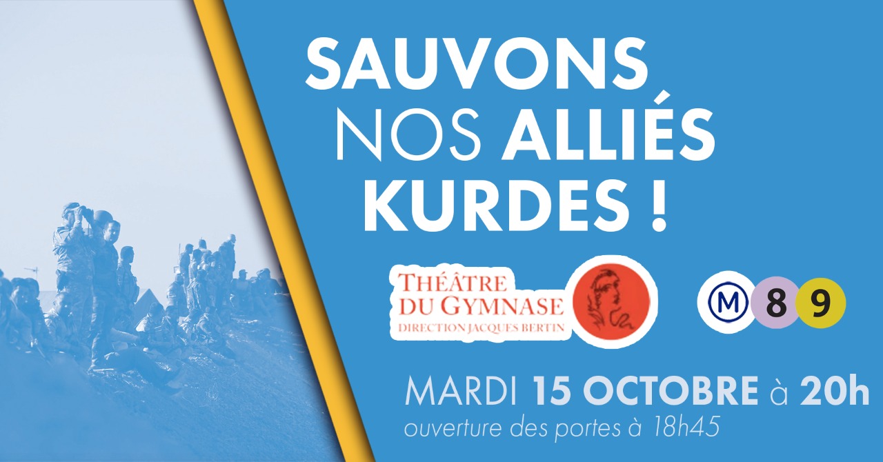 Meeting : « Sauvons nos alliés kurdes »
