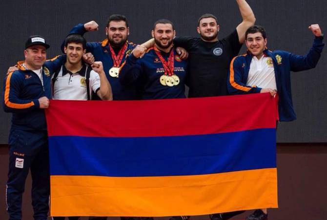 L’Arménie, première nation par le nombre de médailles aux championnats d’Europe d’haltérophilie des -20 et -23 ans à Bucarest (Roumanie)