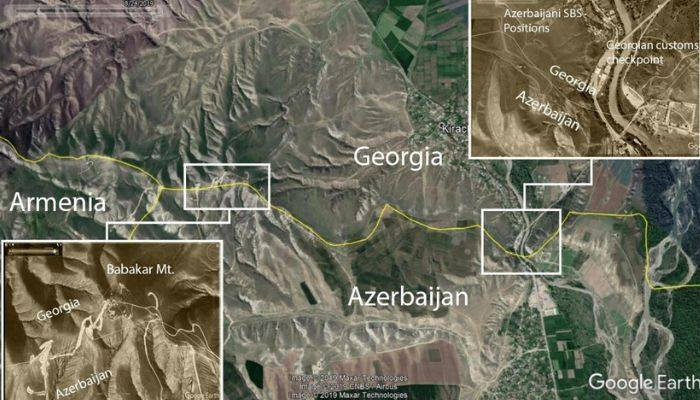 Selon le site Bellingcat l’Azerbaïdjan aurait avancé en territoire géorgien pour contrôler une hauteur stratégique