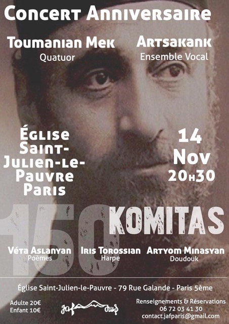La ferveur Komitassienne lors d’un concert exceptionnel
