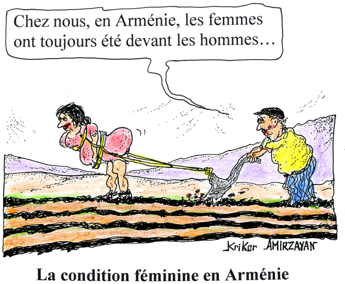 En 2016 en Arménie 17% des hommes adultes estimaient que la femme ne devait pas avoir une activité professionnelle
