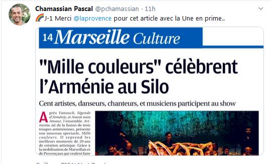 Merci La Provence  pour cet article avec la Une en prime..