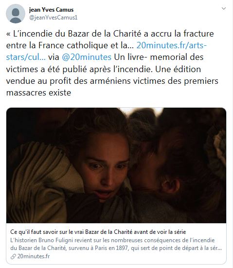 Bazar de la Charité – Un livre- memorial des victimes a été publié après l’incendie. Une édition vendue au profit des arméniens victimes des premiers massacres existe