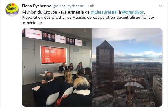 Préparation des prochaines Assises de coopération décentralisée franco-arménienne.