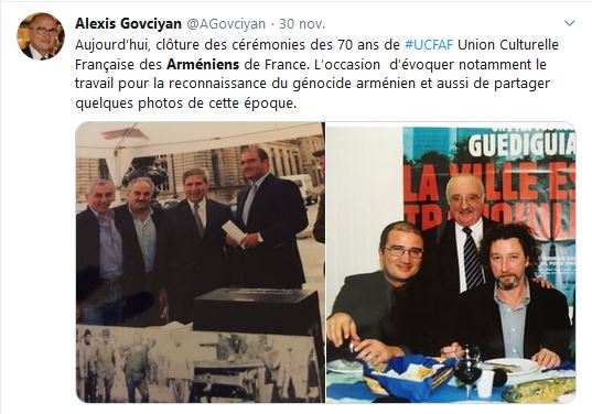 Aujourd’hui, clôture des cérémonies des 70 ans de UCFAF Union Culturelle Française des Arméniens de France