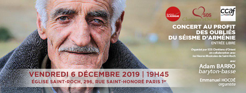 Du séisme à l&rsquo;oubli : concert de charité au profit de l&rsquo;Arménie