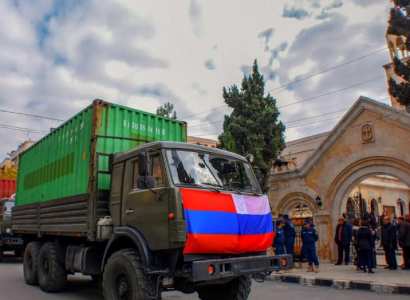 Les Arméniens de Krasnodar avec l’aide de l’Armée russe aident la communauté arménienne de Syrie avec 80 tonnes de produits alimentaires arrivés à Alep