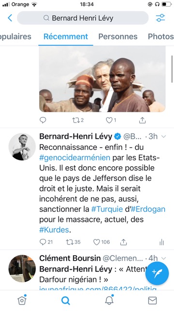Bernard-Henri Lévy – Reconnaissance – enfin ! – du génocide arménien par les Etats-Unis.