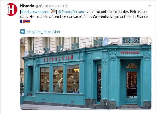 Franck Ferrand vous raconte la saga des Petrossian dans Historia de décembre consacré à ces Arméniens qui ont fait la France