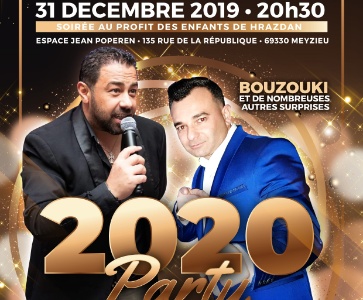 Réveillon du 31 décembre 2019 par l’Association Majolane Arménienne pour la Solidarité et la Culture
