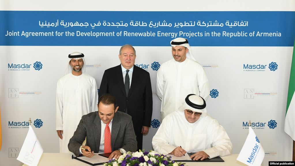 Erevan définit les conditions d’un accord avec une entreprise d’énergie solaire des Emirats Arabes Unis
