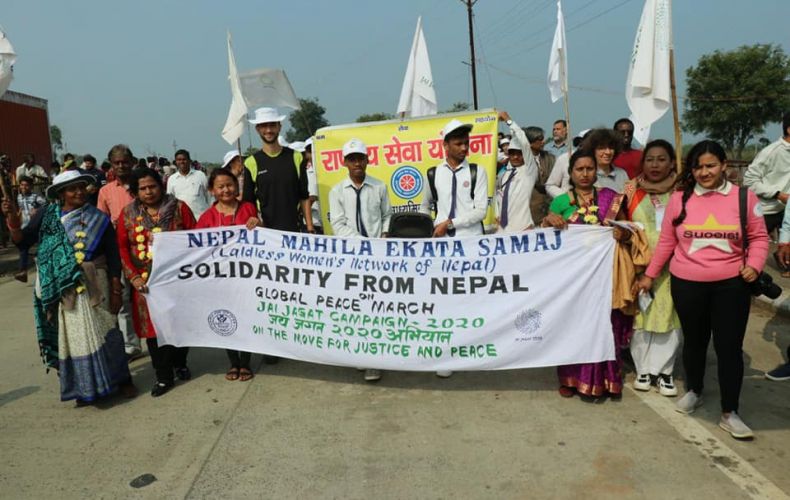 La marche indienne pour la non-violence et l’équité Jai Jagat 2020 traversera l’Arménie du sud au nord