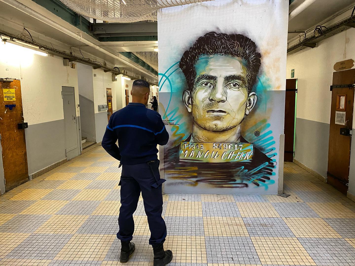 Prison de Fresnes : l&rsquo;hommage de C215 à Manouchian