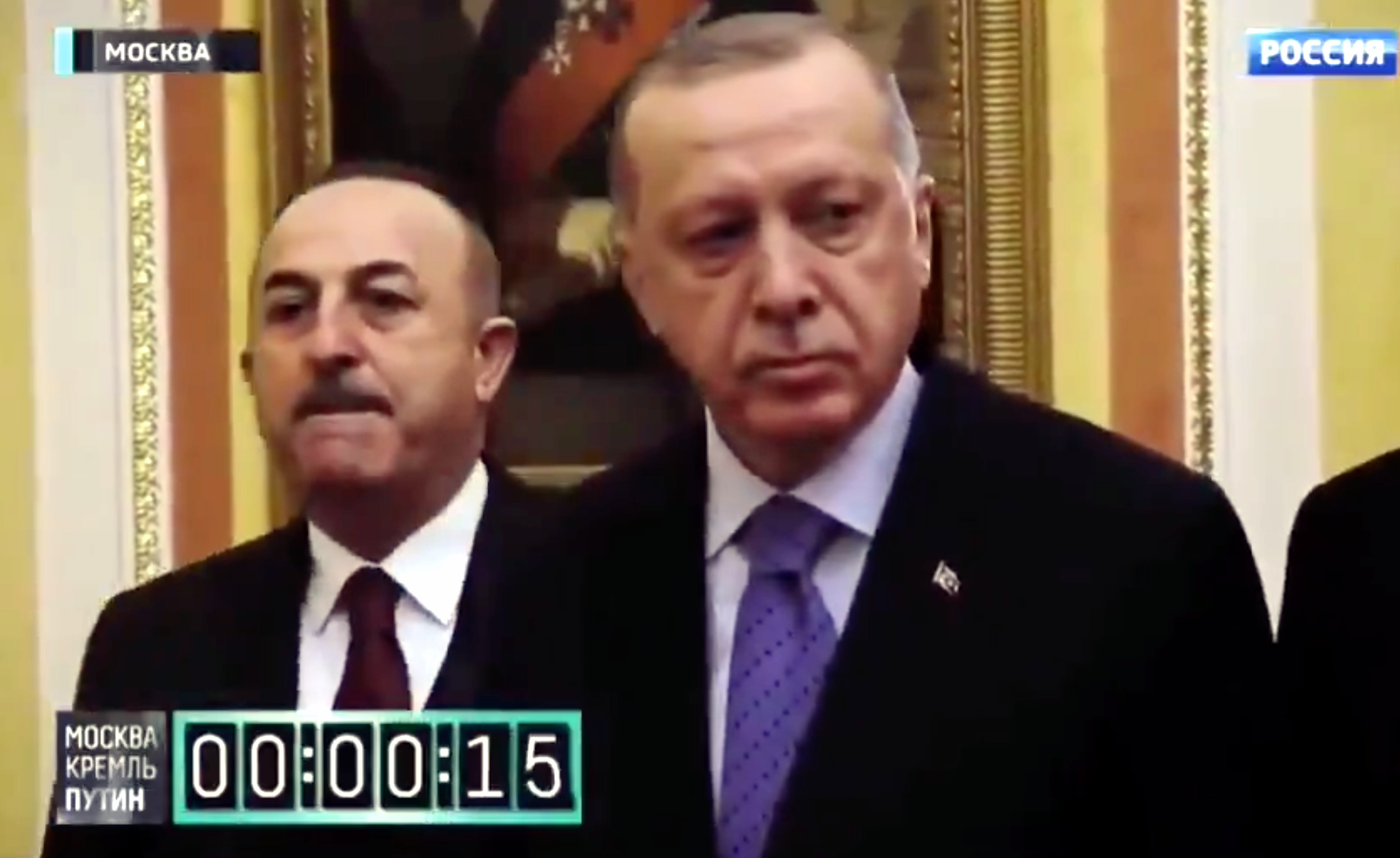 Moscou : R.T Erdogan patiente deux minutes avant d&rsquo;être reçu par Vladimir Poutine