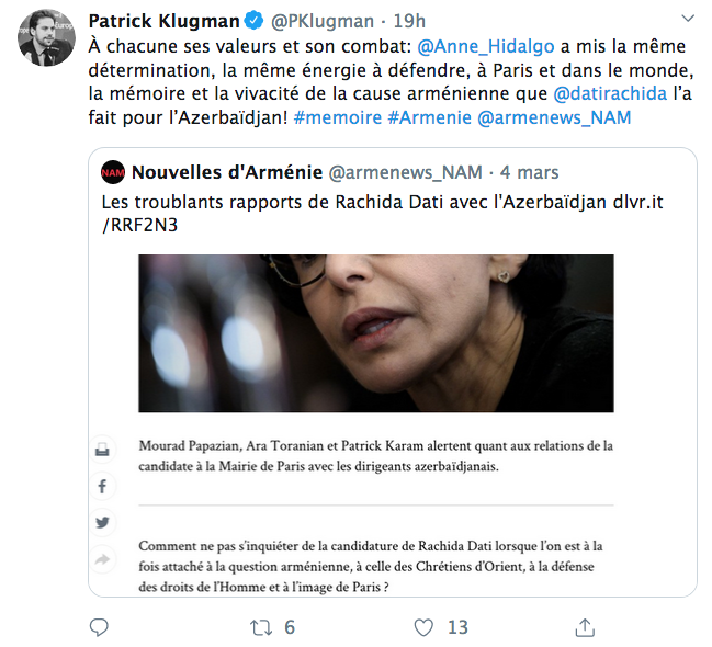 Patrick Klugman, à propos d&rsquo;Hidalgo et Dati : « À chacune ses valeurs et son combat »