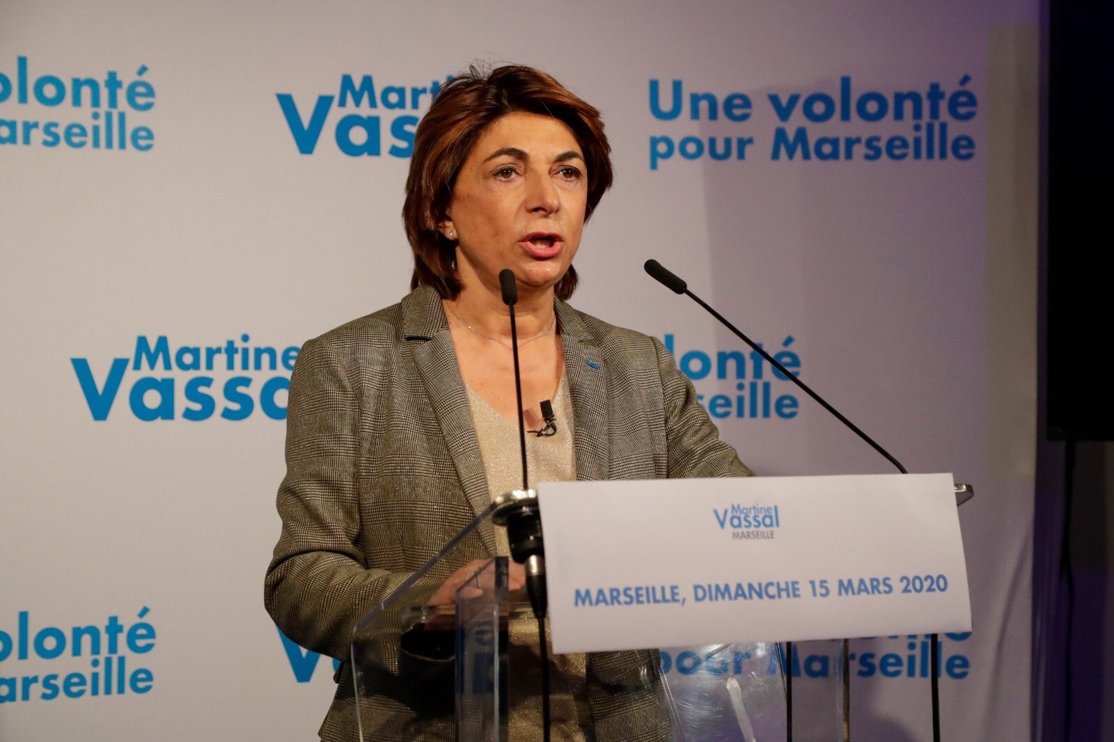 Martine Vassal (22,38%) en seconde position derrière Michèle Rubirola (23,32 %)