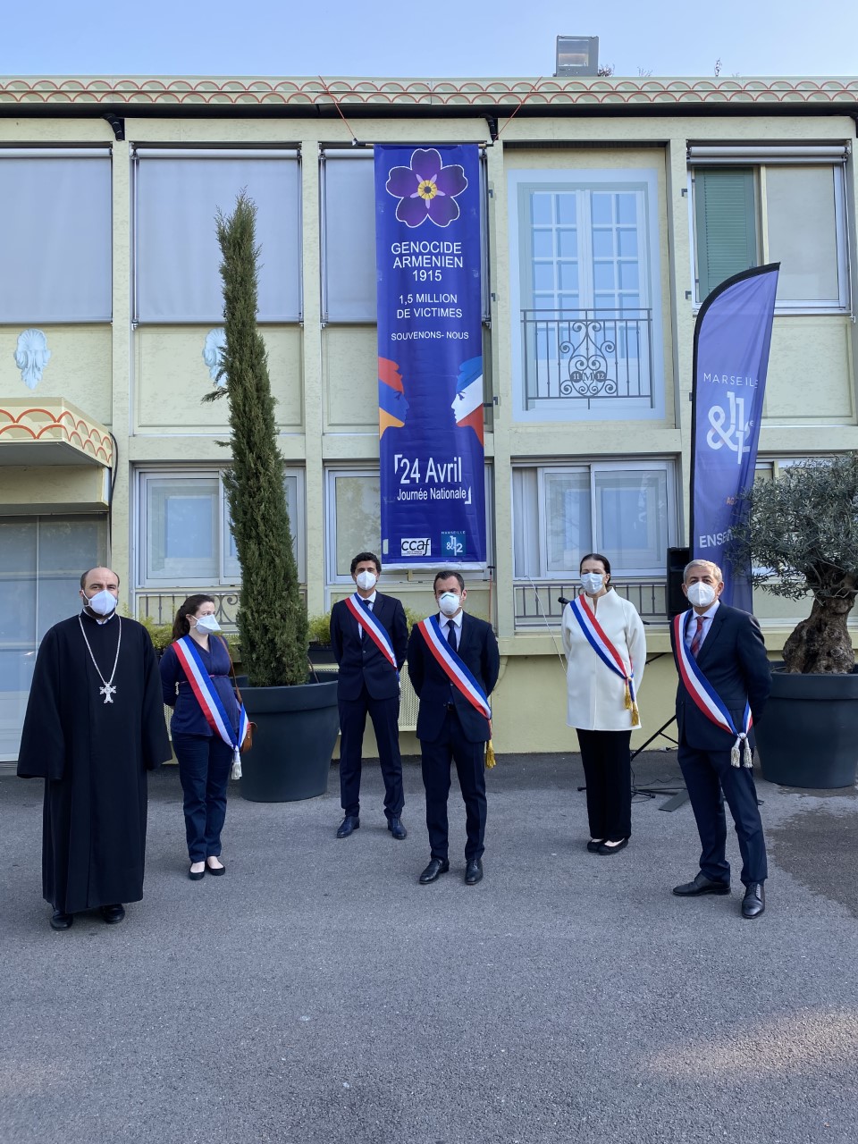 Commémoration du génocide arménien en la mairie du 11/12e à Marseille