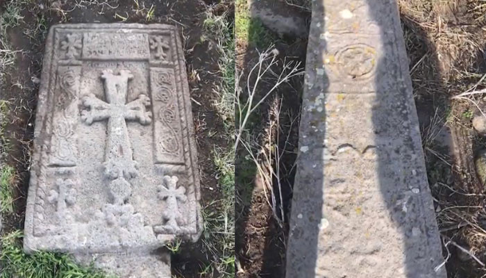 Un khatchkar datant de 1314 découvert dans un village du Djavakhk, région à forte population arménienne de Géorgie