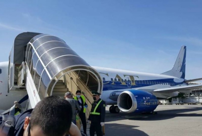 35 citoyens Arméniens du Kazakhstan et de Kirghizie rapatriés en Arménie par un vol spécial Almaty-Erévan