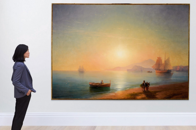 Un tableau d’Hovhannès Aïvazovski « Le golfe de Naples » vendu 2,89 millions de dollars à la Sotheby’s