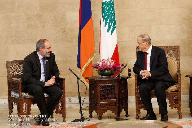 Nikol Pachinian a appelé le président libanais Michel Aoun pour affirmer sa solidarité et le soutien de l’Arménie au people du Liban