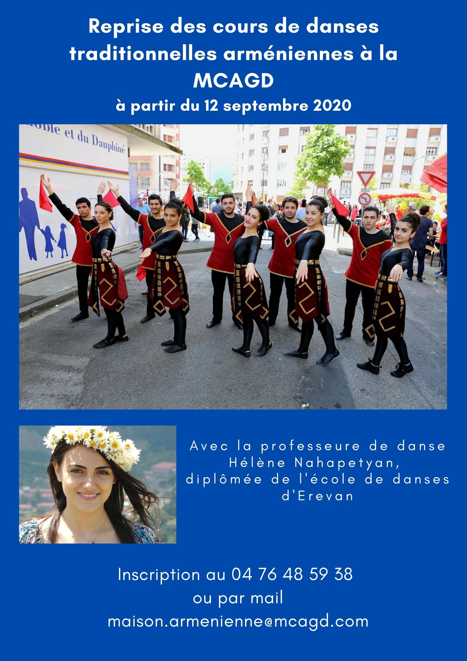 Reprise des cours de danses traditionnelles arméniennes à la MCAGD (Grenoble)