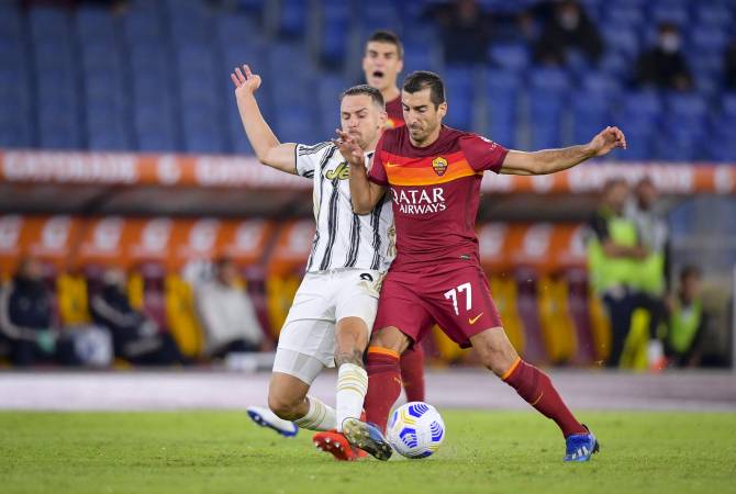 Henikh Mkhitaryan auteur d’une passe décisive lors du match AS Rome-Juventus (2-2)