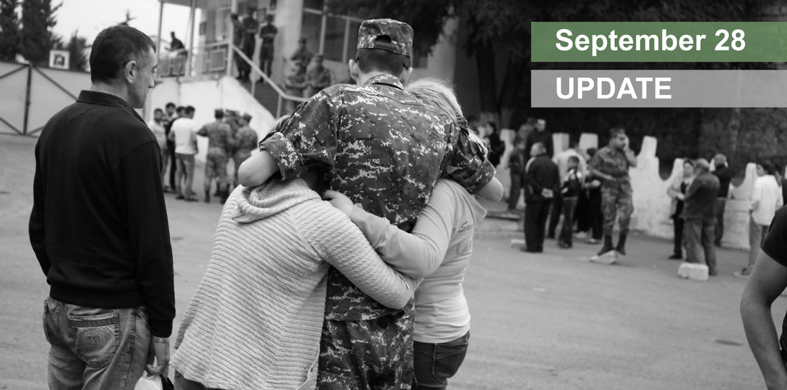 Mises à jour d&rsquo;Artsakh: deuxième jour de combat