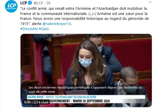 Valérie Boyer à l&rsquo;Assemblée Nationale