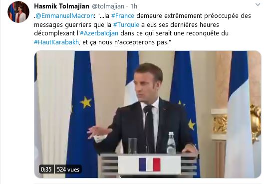 Emmanuel Macron refuse la reconquête du Haut-Karabagh