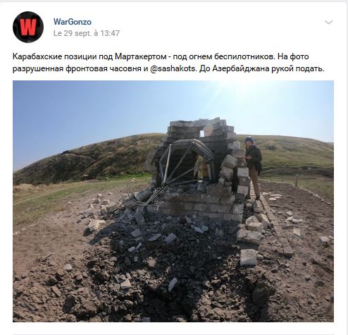 Les images et vidéos du front du site WarGonzo