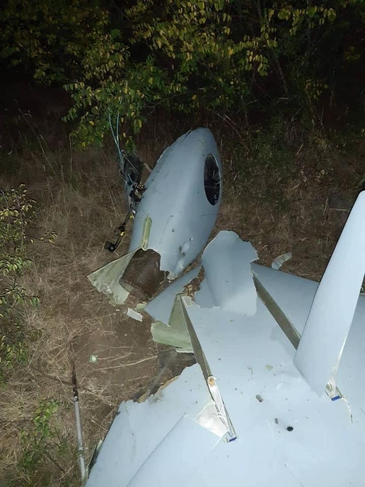 Un drone azéri abattu ce matin près d’Askeran par les forces arméniennes de l’Artsakh