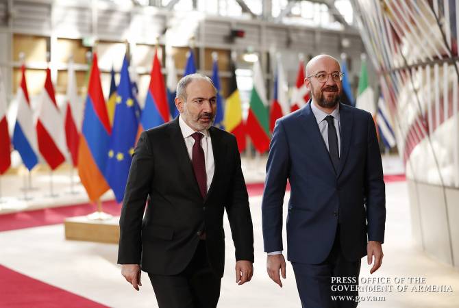 Nikol Pashinyan s’est entretenu avec le Président du Conseil européen, Charles Michel